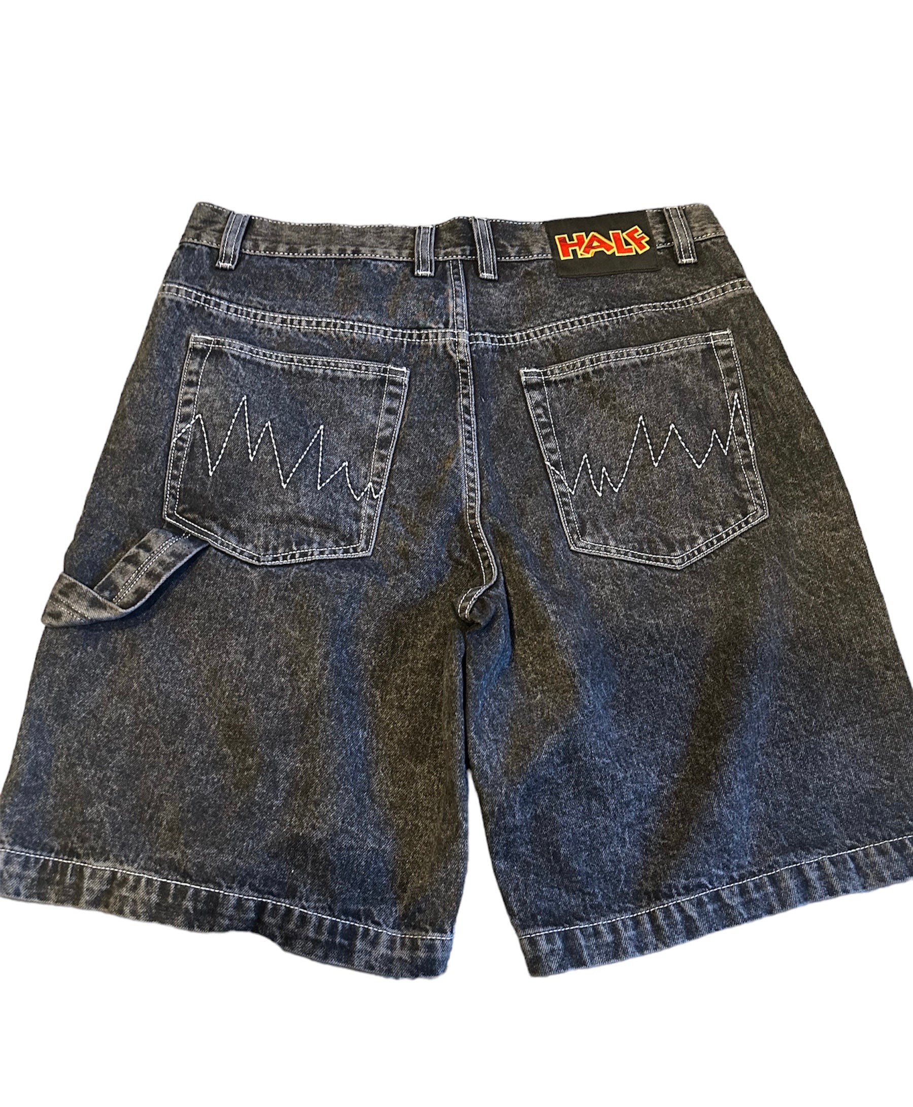 Exploding Baggy Jorts - Acid Wash Black